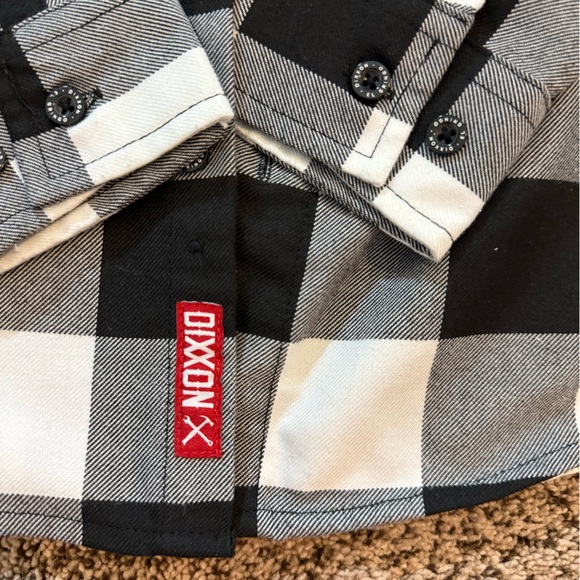 Dixxon flannel company youth boys xs, small and medium black and white buffalo - Picture 6 of 8